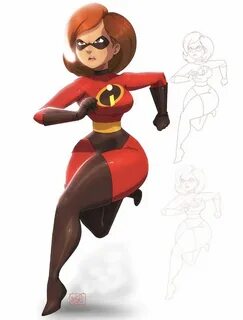 Female skinsuit elastigirl animated comic