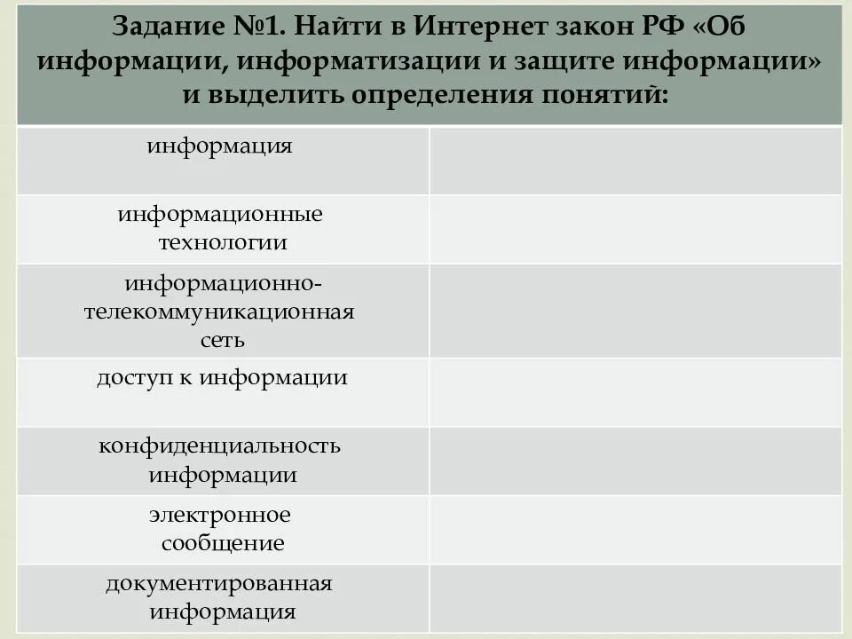 Закон об информации определение документа. Закон информационная безопасность и защита информации. Закон РФ об Информатизация и защита определение. Закон об информации информатизации и защите информации. Закон РФ определение что такое информация.