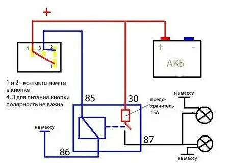 Подключение противотуманных фар 2107