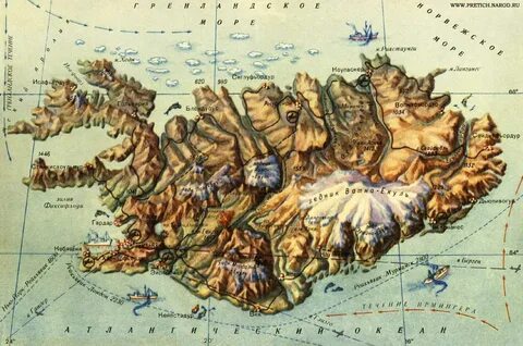 Географическая карта острова