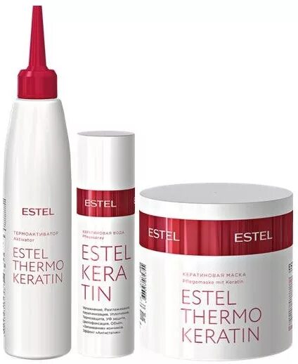 Estel Thermokeratin маска. Набор термокератин Эстель. Кератиновая маска Estel Keratin. Кератиновое выпрямление волос набор Эстель для волос.