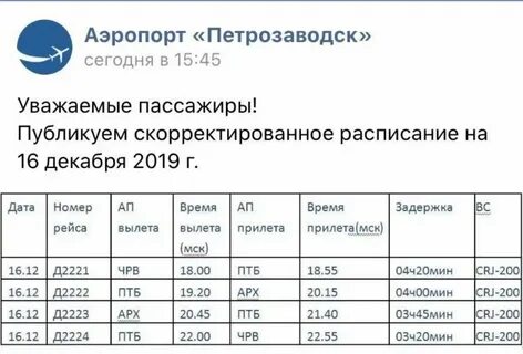 Расписание авиарейсов аэропорта из москва