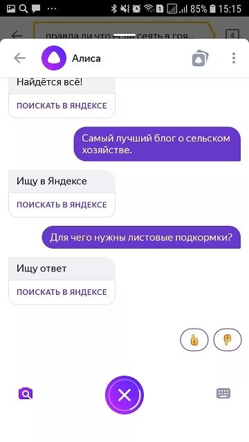 Отзыв о Голосовой помощик Алиса Яндекс Удобный помощник