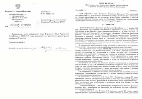 Постановление кассационной инстанции гпк