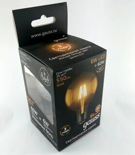 Gauss лампы e27 filament