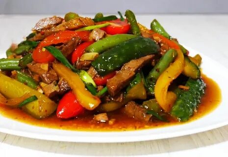 Рецепт языка с овощами