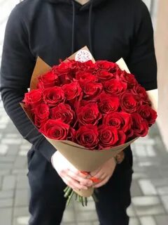 Цветы 25 роз