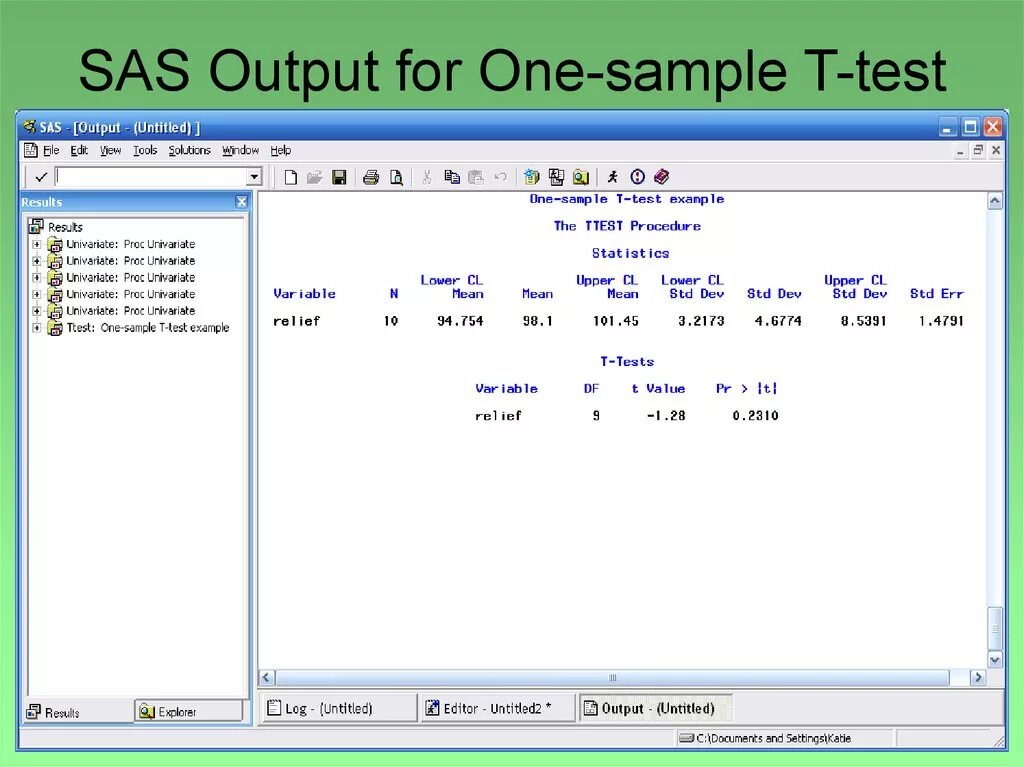 Sampling test