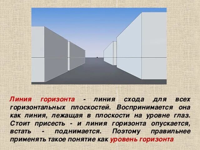 Линия горизонта глаз