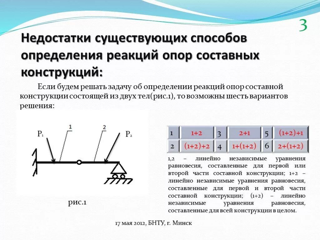 Определить реакции опор. Способы определения реакций опор составных конструкций. Методы решения задач по статике. Определение реакций опор составной конструкции. Определение реакции конструкции