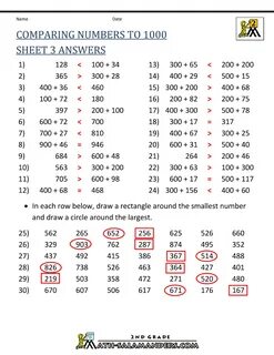 Numbers 4 grade