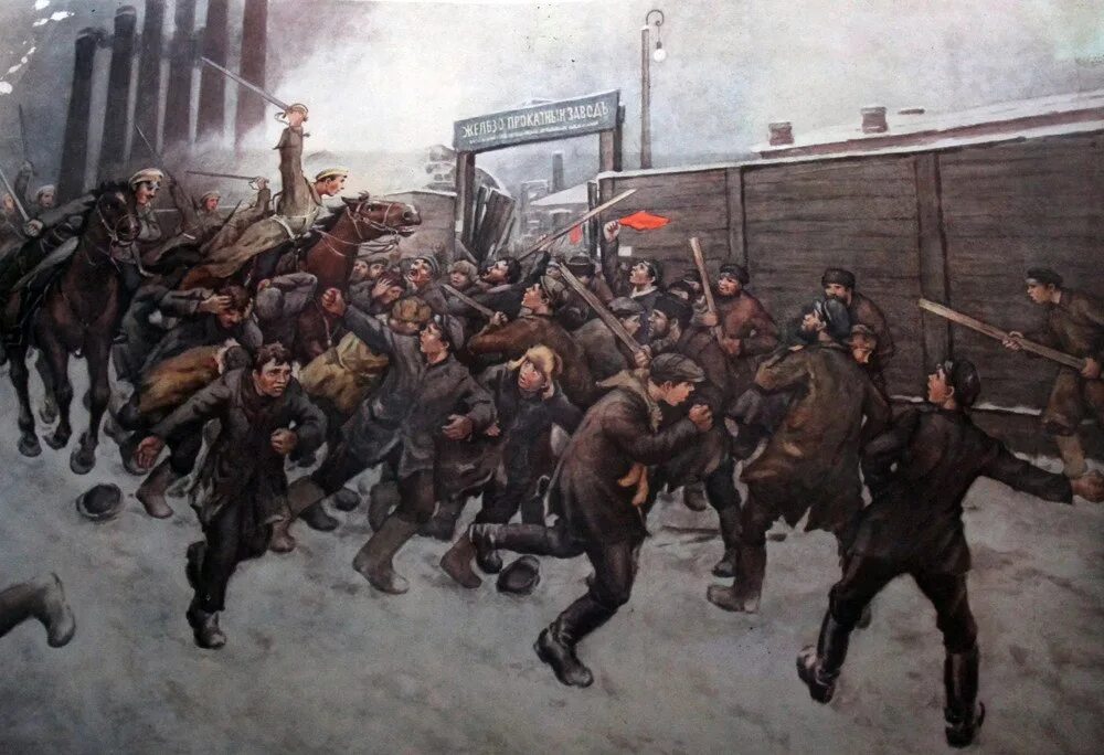 Мятеж 1917 года. Октябрьская стачка 1905. Казаки разгоняют демонстрацию 1905 года. Стачка в Иваново-Вознесенске 1905.