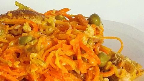 Корейская морковь курица яйцо