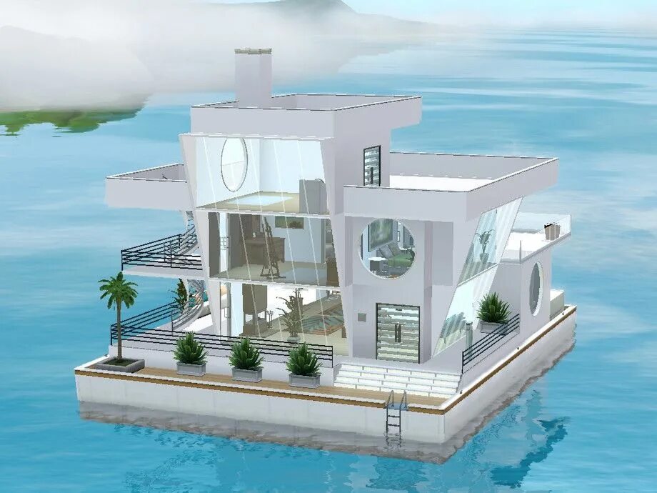 Симс 4 дом на воде. Симс 3 дом на воде. симс 3 плавучий дом. симс 4 плавучий дом. sims 3 houseboat планировка.