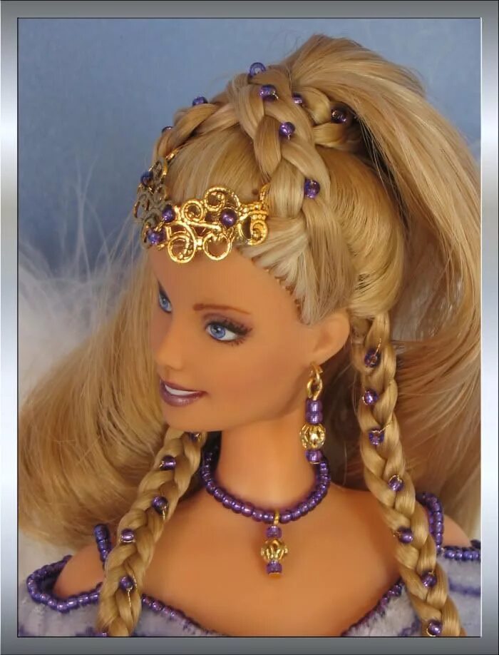 An Updo Hair Tutorial Barbie doll hairstyles, Barbie hairstyle, Doll hair repair