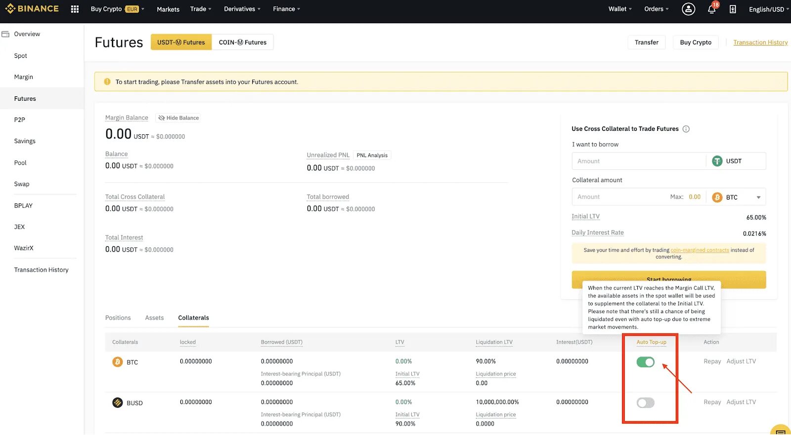 Off chain deposits to binance okx bybit