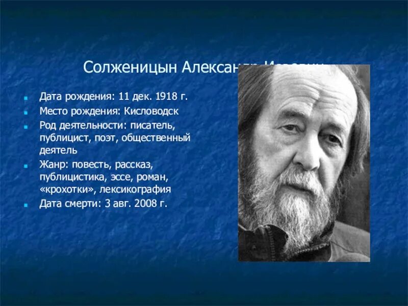 Цитаты солженицына