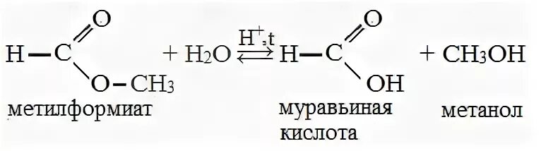 Метановая кислота вода. Муравьиная кислота метилформиат. Муравьиная кислота и метанол реакция. Метилформиат формула химическая.