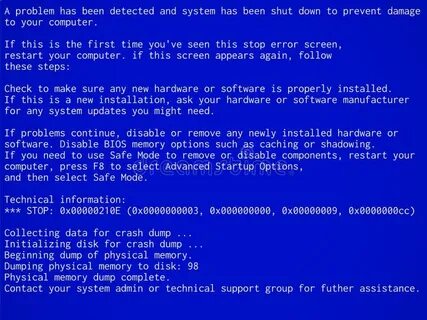 System crash