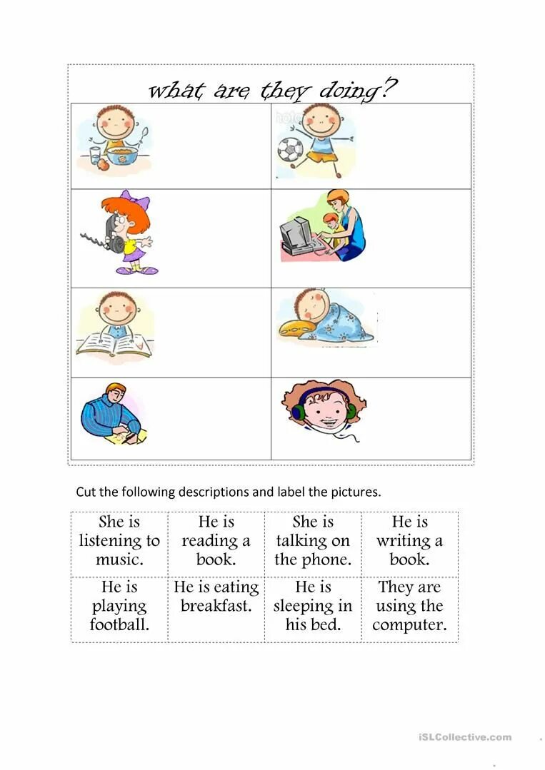 What are they doing listen and match. Задания по английскому what are they doing. what are you doing worksheet. what are you doing worksheets for kids. правило английский язык what are they doing.