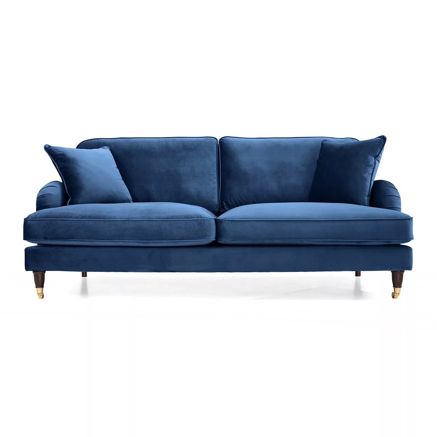 Синий диван. Patterdale Velvet 2 Seater Sofa. Голубой диван. Синий диван современный.