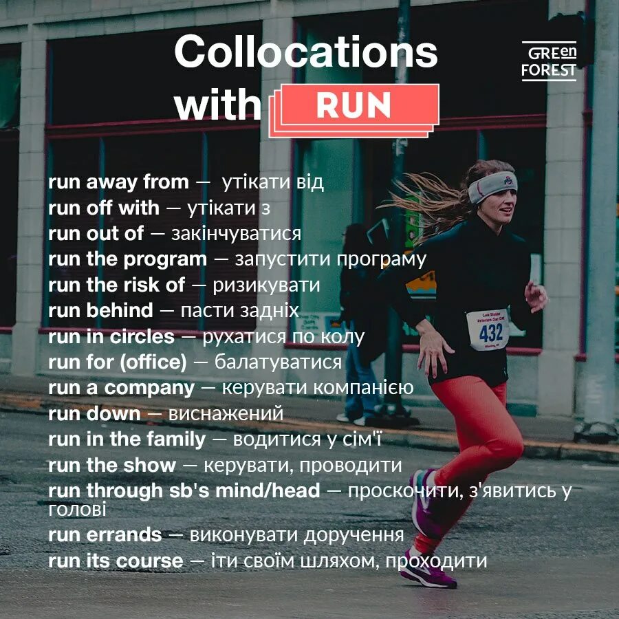 Run на английском. Сбежать на английском