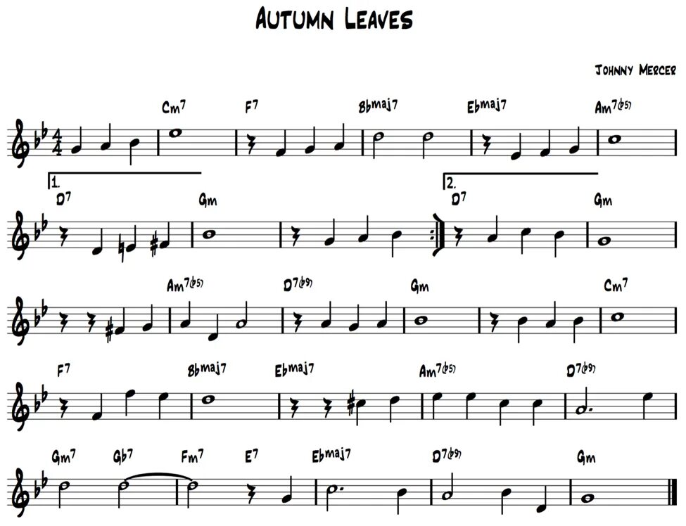 Джазовый стандарт autumn leaves. Autumn leaves Ноты для фортепиано. Осенние листья аккорды. Осенние листья Ноты табы. Лист музыка слушать лучшее