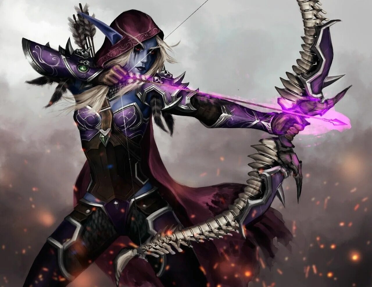 Сильвана ветрокрылая. Королева банши. Королева банши. Сильвана ветрокрылая. Сильвана ветрокрылая лук.