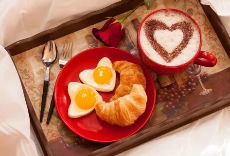 идеи романтического завтрака для любимого.