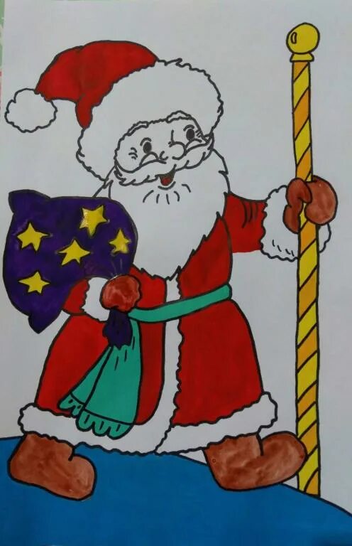 Картина деда мороза легкая. Детские рисунки деда мороза. Детские рисунки на новый год. Дед мороз рисунок карандашом. Дед мороз гуашью.