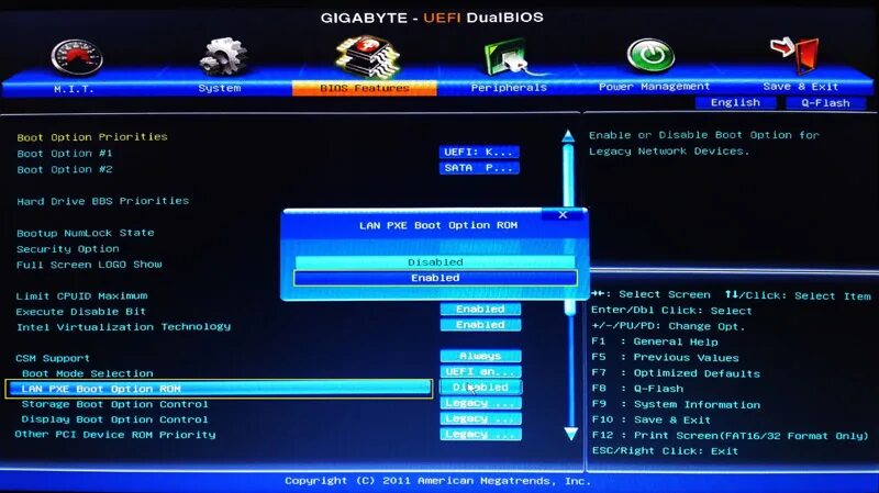 Onboard lan boot rom в биосе что. Gigabyte bios network boot. gigabyte bios 2025. pxe в биос. bios gigabyte меню загрузки.
