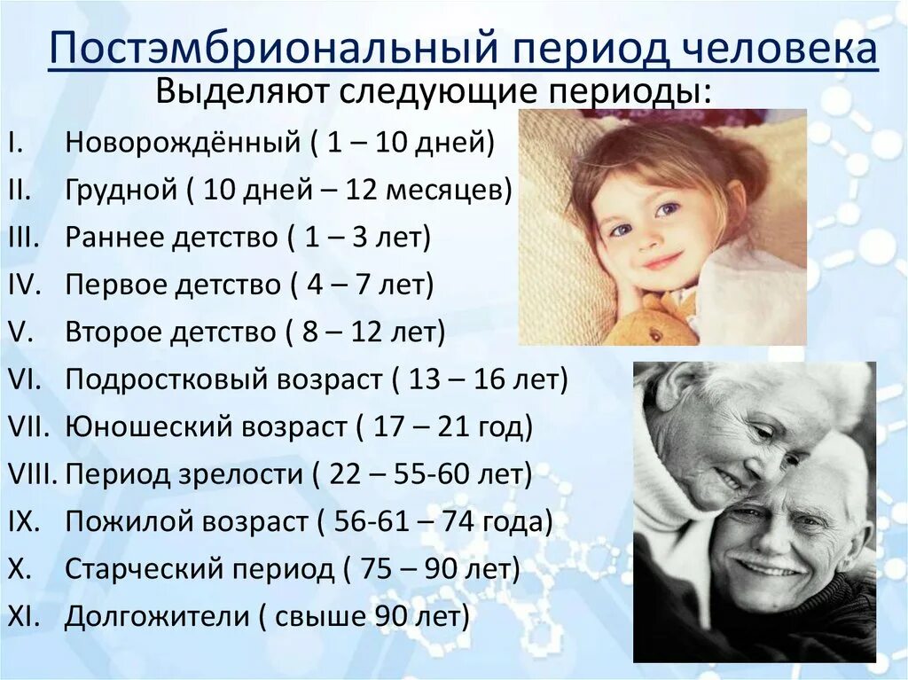 Что есть возраст человека. Постэмбриональное развитие человека. Периодизация постэмбрионального развития человека. Периоды постэмбрионального развития человека таблица. Периоды постэмбрионального развития человека» NF,kbwf.