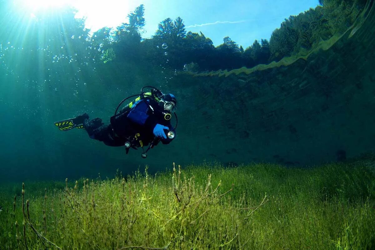 Кристально чистое озеро. Озеро Самеранджер Sameranger. Австрия зеленое озеро подводный парк. Парк Грин-Лейк трагёс Австрия. Озеро Самерангер в Австрии.
