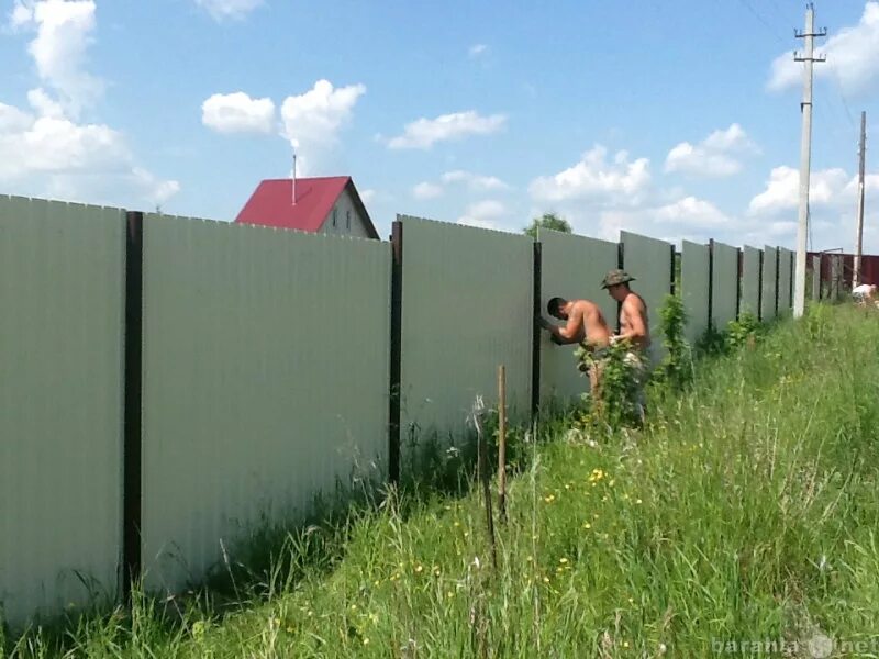 Сотки в метры для забора. Забор на 10 соток. Забор из профлиста на 6 соток. Комбинированный забор из профнастила и сетки. Забор из оцинкованного профнастила.