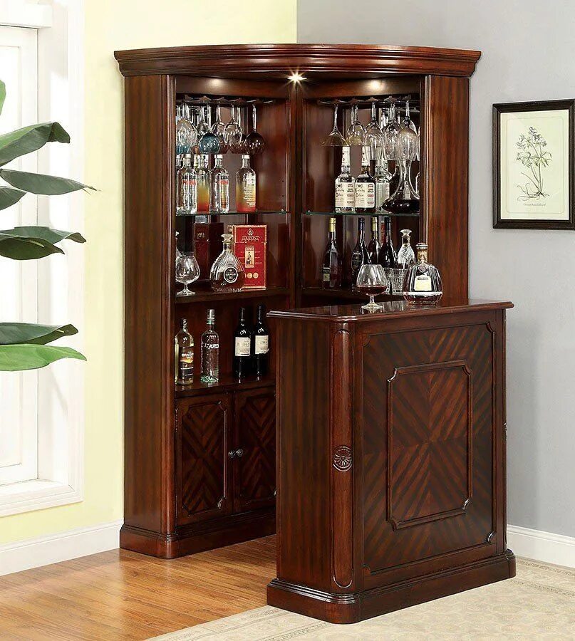 Купить угловой бар. Домашний мини бар Corner Bar Cabinet. Угловой бар. Барный шкаф. Барный шкаф для гостиной.