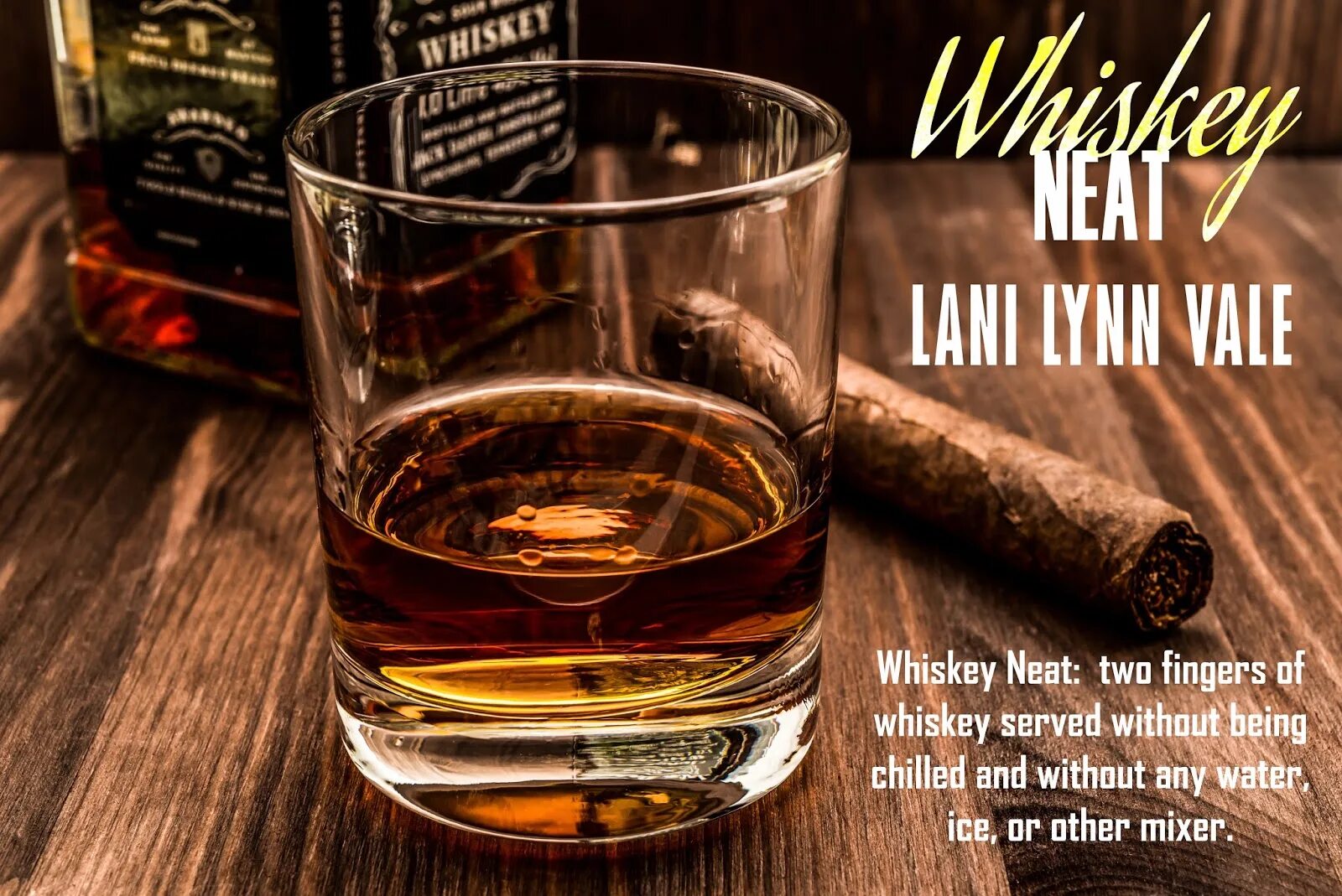 I rather take my whiskey neat