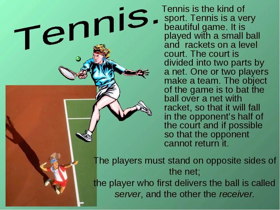 What sports games do you. Tennis презентация на английском. Презентация про спорт на английском. Теннис презентация по английскому. Теннис на английском языке.