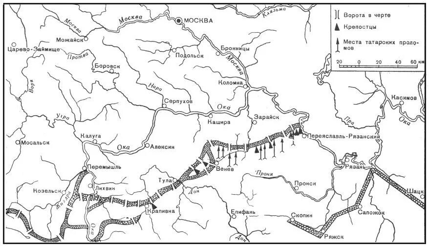 засечная черта русского государства. тульская засечная черта 16 век. засечная черта это в истории.