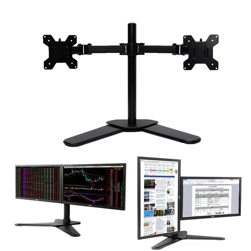 Монитор настольный. Подставка для монитора 10х10. dual monitor holder. стойка для двух мониторов. держатель для двух мониторов.