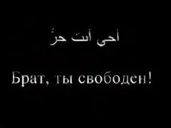 За тебя мой брат готов я жизнь. Нашид брат ты свободен. Ахи Анта хьуррун брат ты свободен. Брат ты свободен нашид текст. Свободный брат.