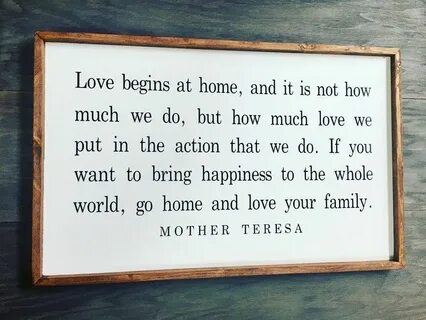 Begins at home