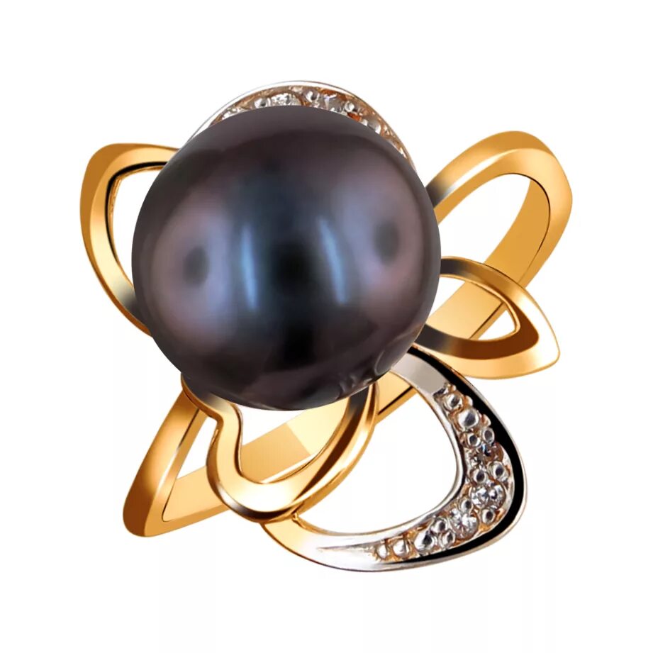 Sokolov кольцо из золота с чёрным жемчугом и фианитами 791141. кольцо черный жемчуг золото мюз. кольцо с черный жемчуг с фианитами. кольцо с черным жемчугом золото. золотое кольцо с черным жемчугом.
