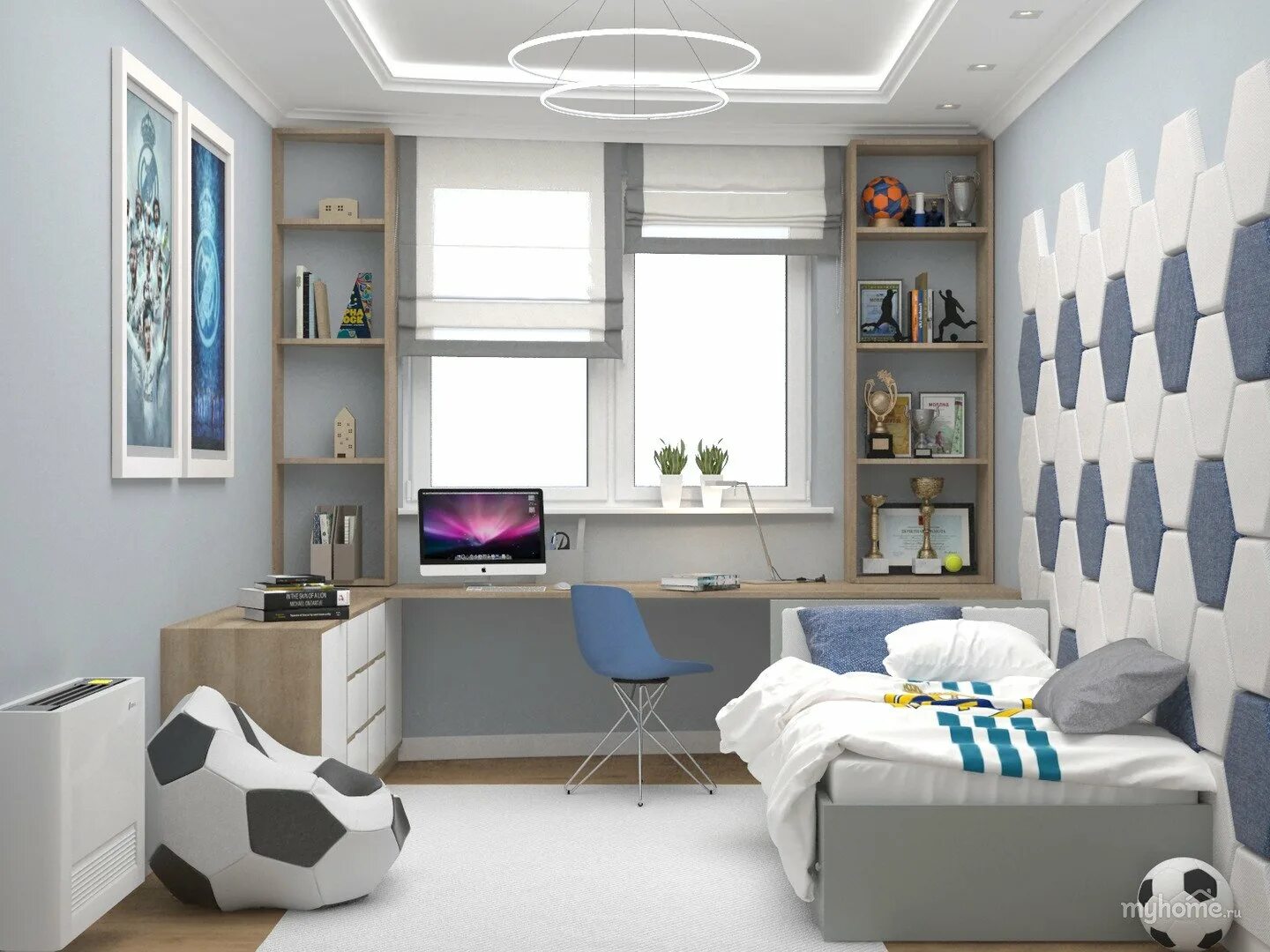 Дизайн интерьера детской комнаты для мальчика - 95 фото Habitaciones infantiles,