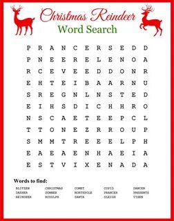 Christmas word find