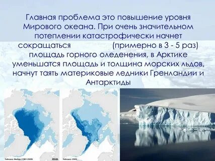 Образование льдов в мировом океане