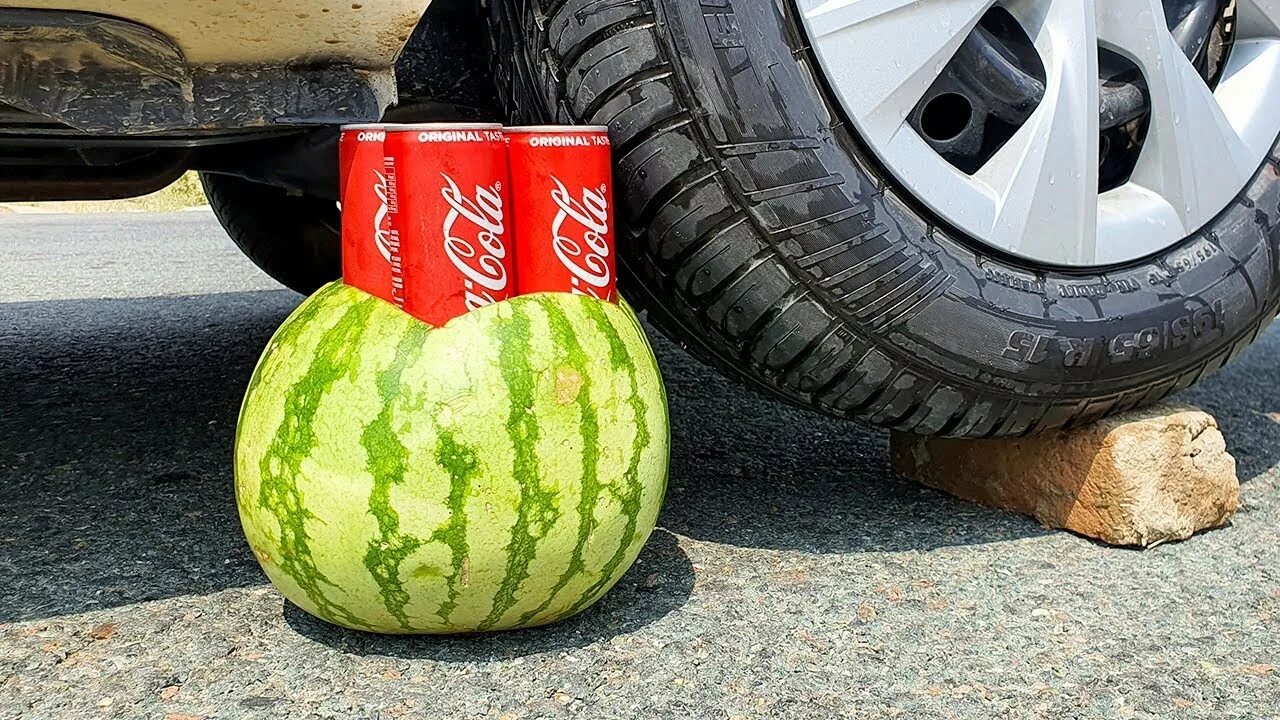 Crushing crunchy & soft things by car. Мамик эксперименты с машиной. Experiment car. Experiment car. Crushing crunchy & soft things by car! - experiment car vs giant egg.