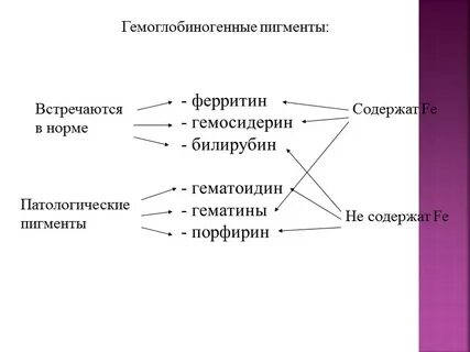 Гемоглобиногенные пигменты