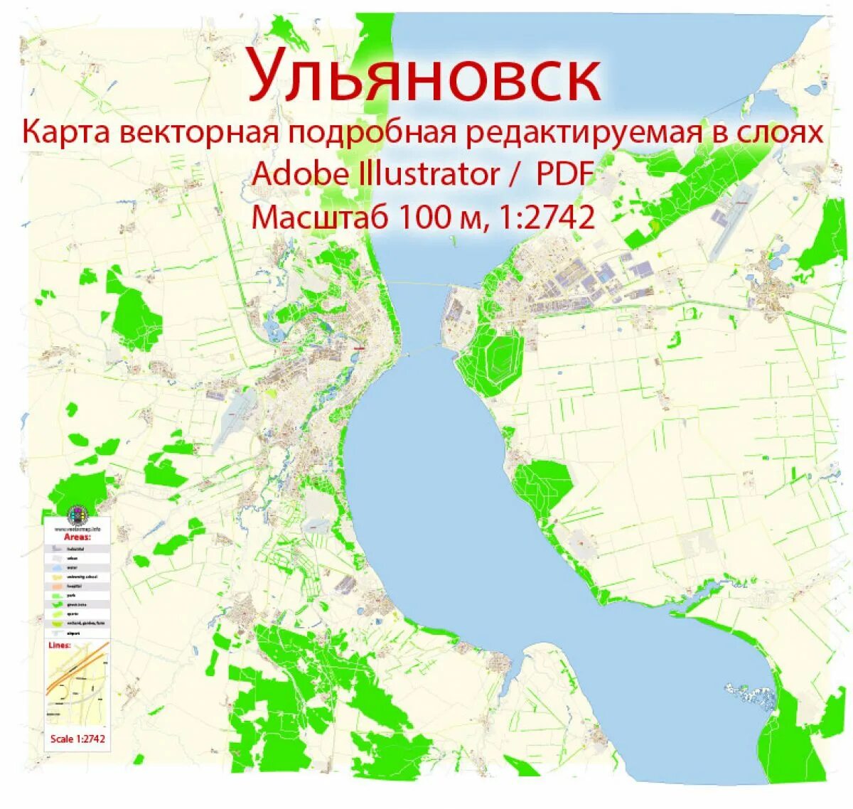 Ульяновск на карте. Карта Ульяновска подробная. Ульяновск на карте России. Географическая карта Ульяновска.