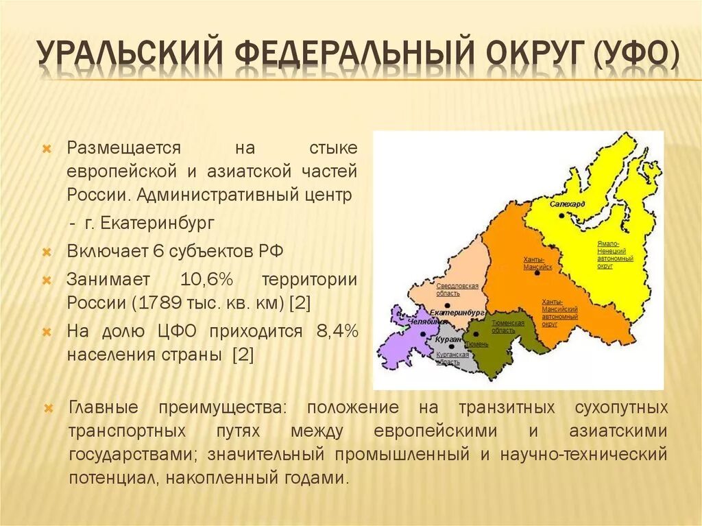 Административный центр Уральского федерального округа. Уральский федеральный округ на карте с субъектами. Что такое субъект РФ УРФО. Уральский федеральный округ центр округа.