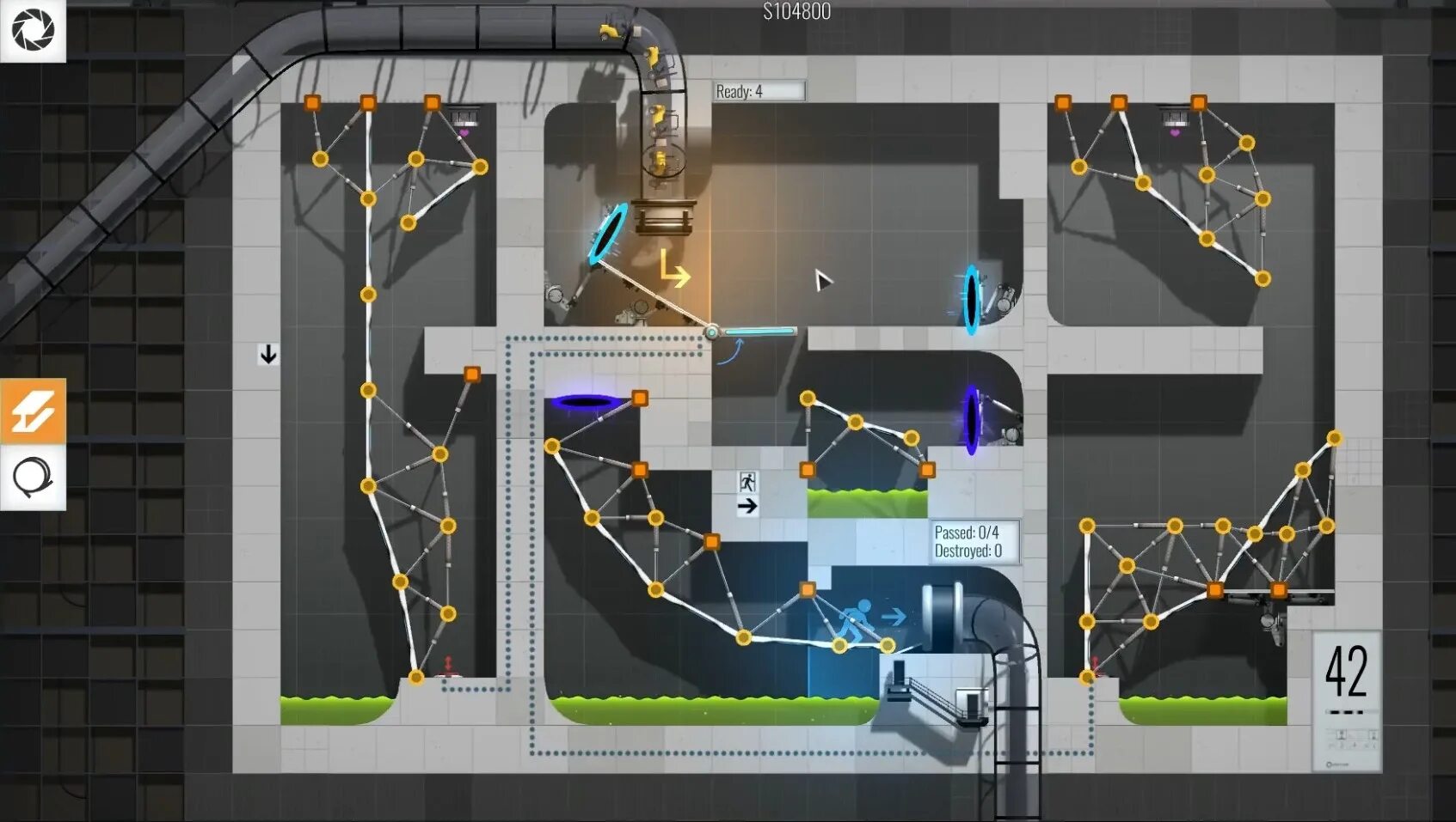 Уровень портала игры. Bridge Constructor Portal Level 11. Bridge Constructor Portal 11 уровень. BC Portal 60 уровень. Bridge Constructor Portal 60 уровень.